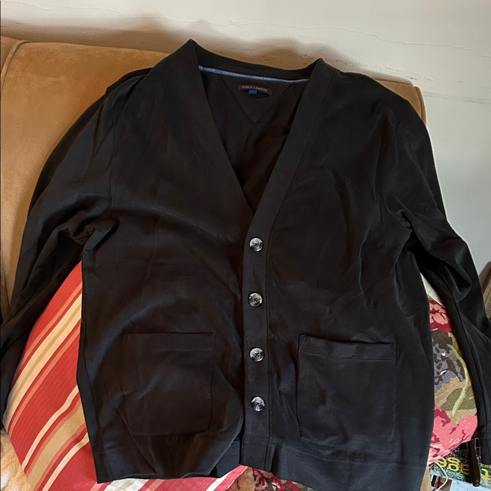 Dark gray Lightweight  button down Cardigan